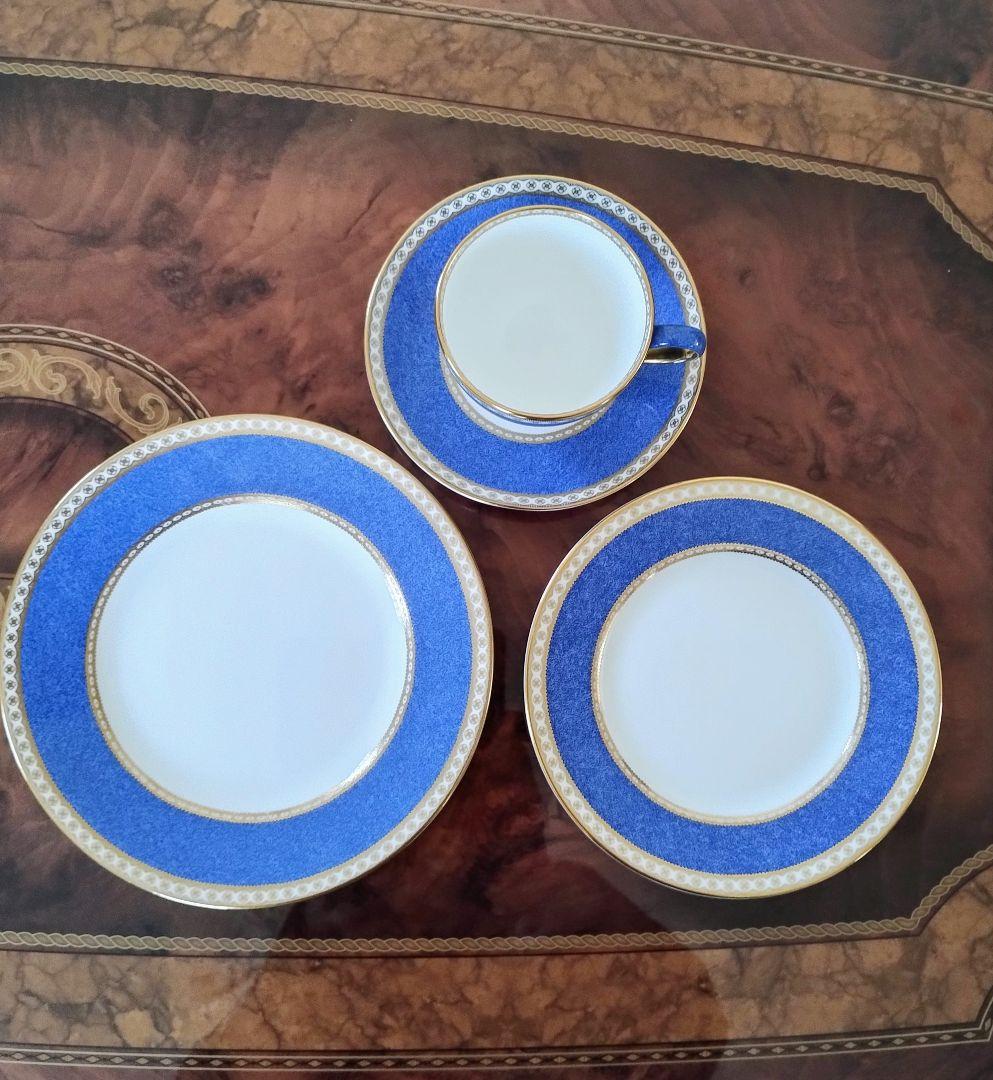 【美品】ウェッジウッド　 ユーランダーパウダーブルー ４点セット