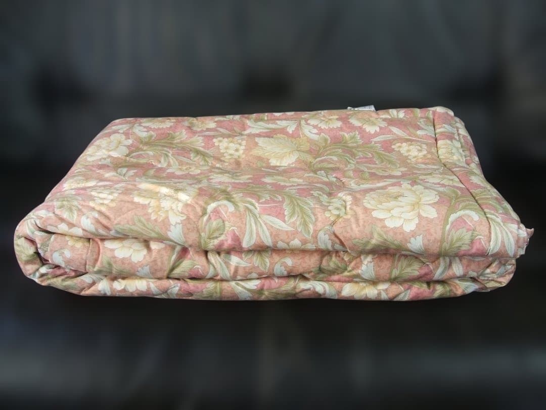 新品＊日本製＊手引き真綿（絹・シルク）＊真綿掛布団＊１キロ（シングル・ピンク）