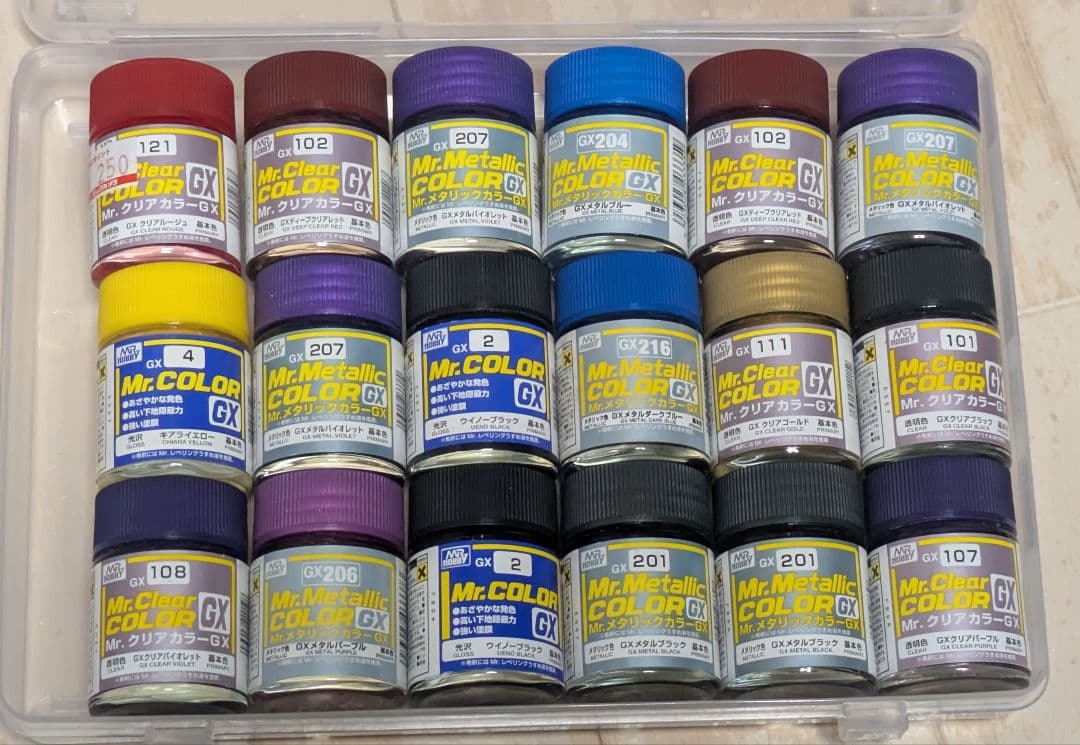 Mr.COLOR 塗料セット 透明ケース入り