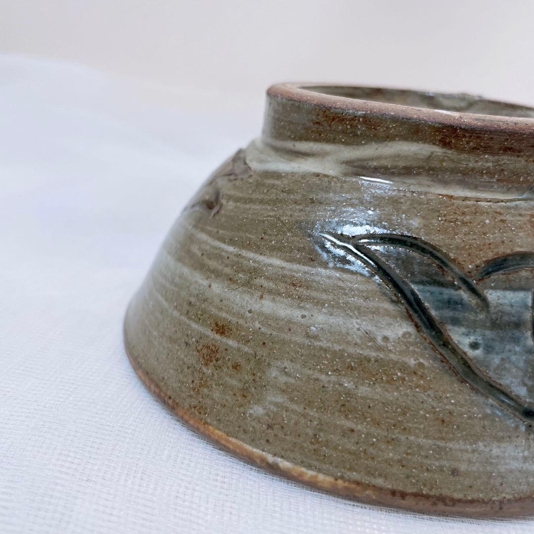 金城次郎 魚文 4寸マカイ 笑魚 壺屋焼 やちむん 沖縄 魚紋 お茶碗 民藝