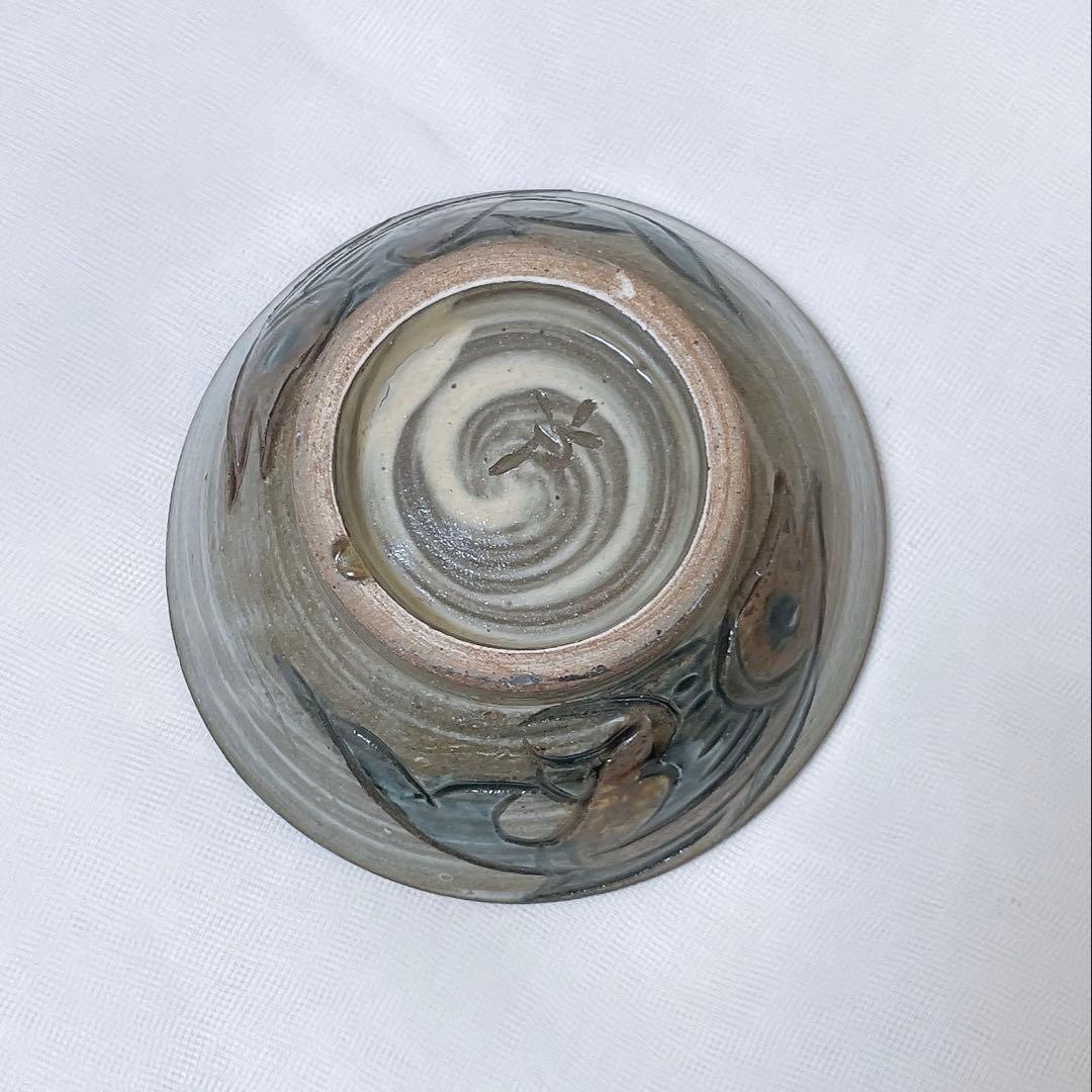 金城次郎 魚文 4寸マカイ 笑魚 壺屋焼 やちむん 沖縄 魚紋 お茶碗 民藝