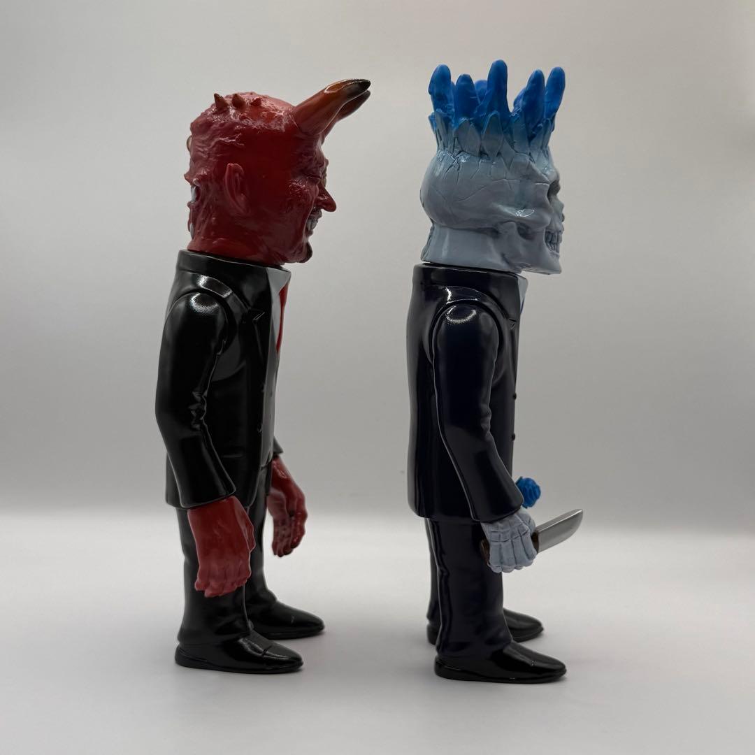 世界限定9体】キムラトイ ソフビ 2体セット HEAD SWAP×SUIT - メルカリ