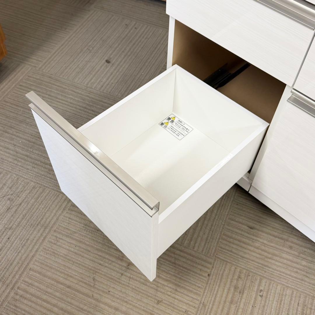 現行モデル ニトリ 140cm幅キッチンカウンター(リガーレ) ダストボックス付