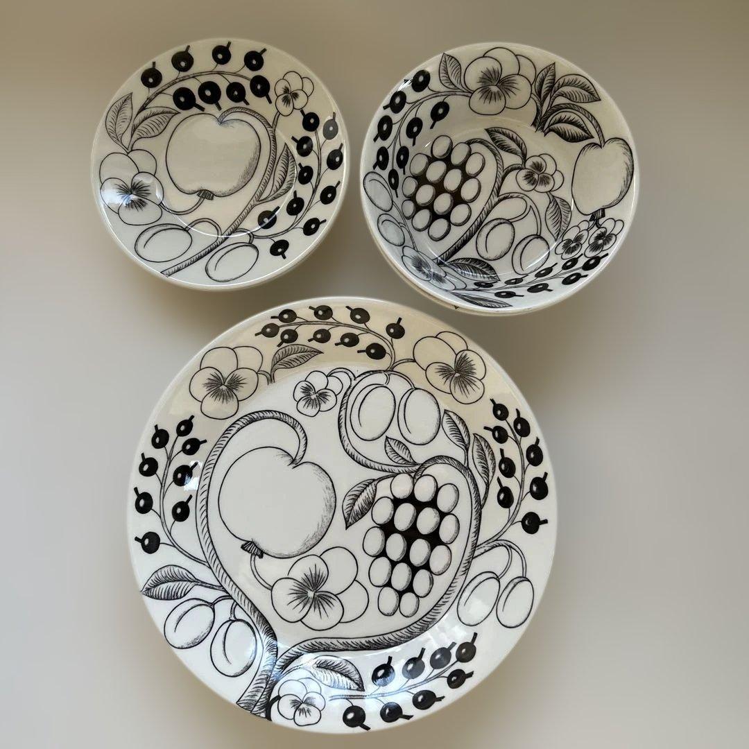 ARABIA paratiisiプレート 各2枚セット パラティッシ 裏面旧ロゴ