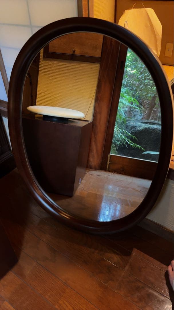 柳宗理（Yanagi Sori）秋田木工のウォールミラー　ヴィンテージミラー