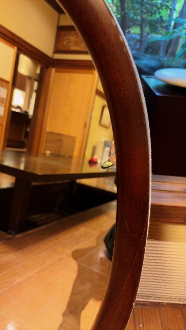 柳宗理（Yanagi Sori）秋田木工のウォールミラー　ヴィンテージミラー