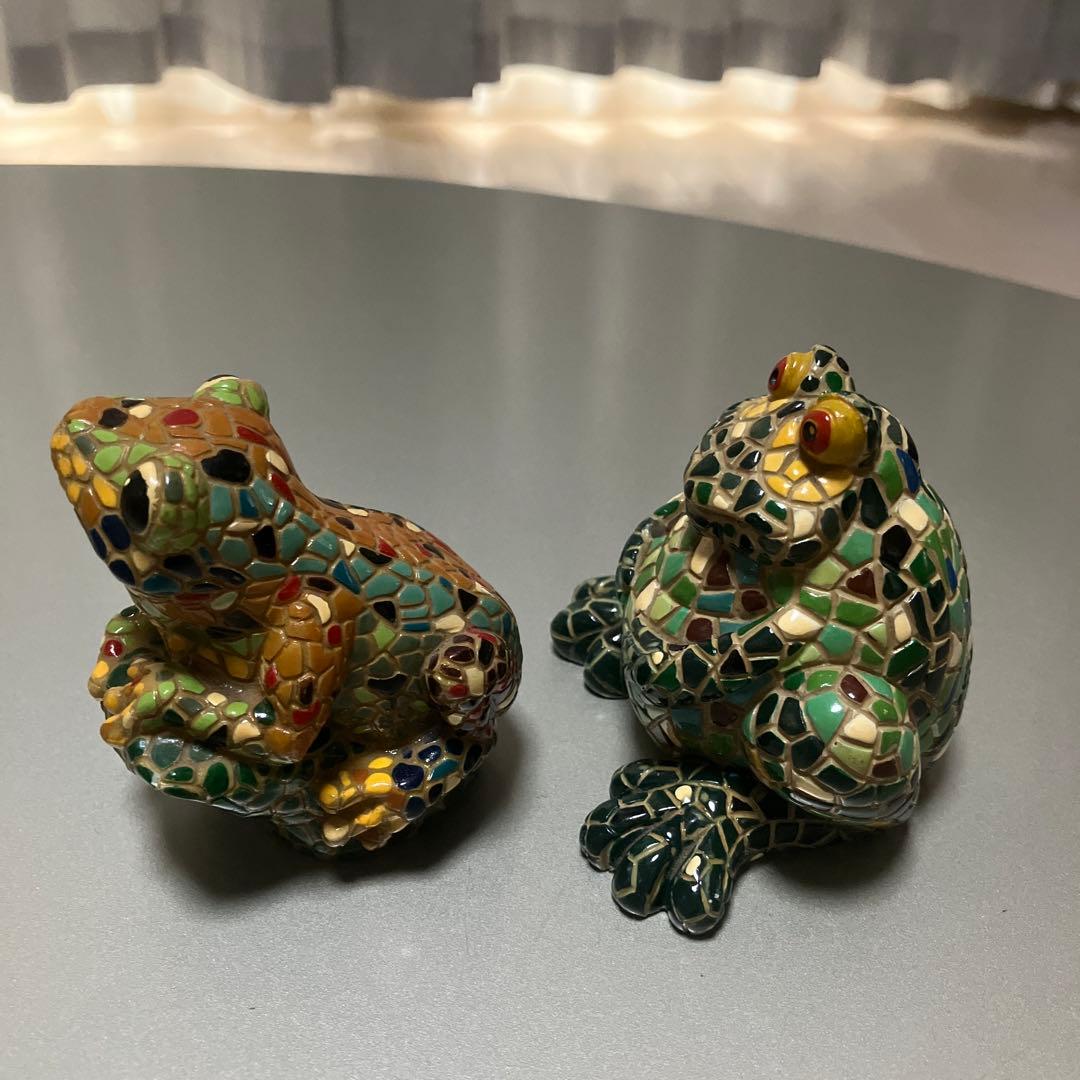 カエル　スペイン　ガウディ　グエル公園