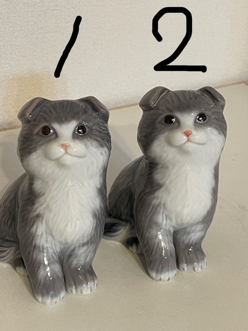 ロイヤルコペンハーゲンイヤーフィギュリン2014スコティッシュフォールド　1