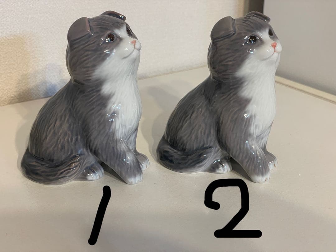 ロイヤルコペンハーゲンイヤーフィギュリン2014スコティッシュフォールド　1