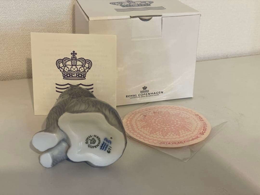 ロイヤルコペンハーゲンイヤーフィギュリン2014スコティッシュフォールド　1