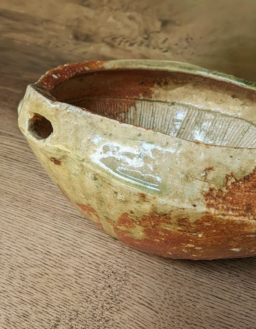 信楽焼 すり鉢型片口鉢 山本貞夫