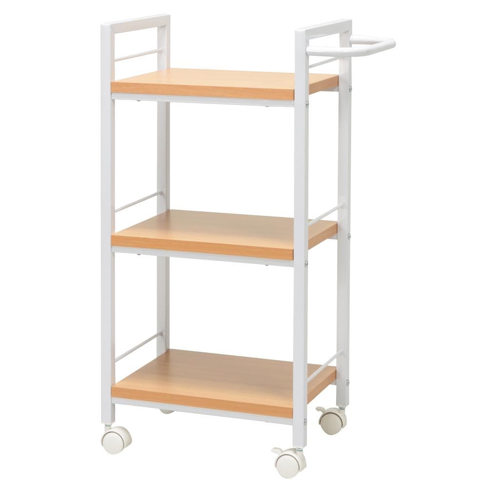 《新品・送料無料》リビング・オフィスの収納に最適なルームワゴン3段