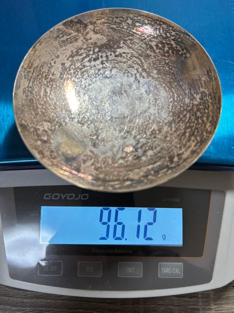 【純銀製】純銀杯96.1g純銀刻印有り！鋳つぶし用　純銀盃