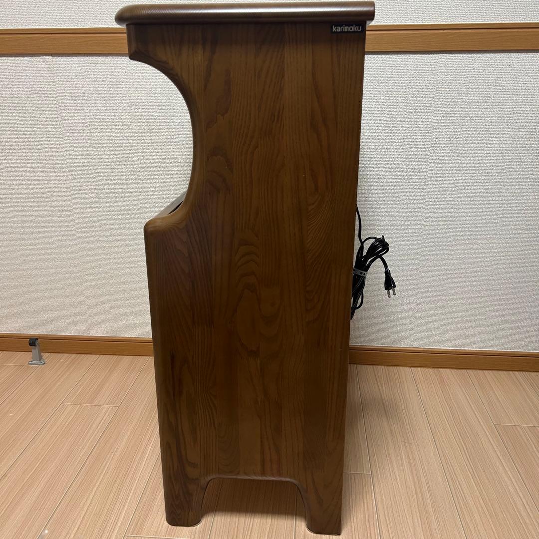 カリモク家具 電話台 FAX台 コンセント付き　karimoku 高級家具