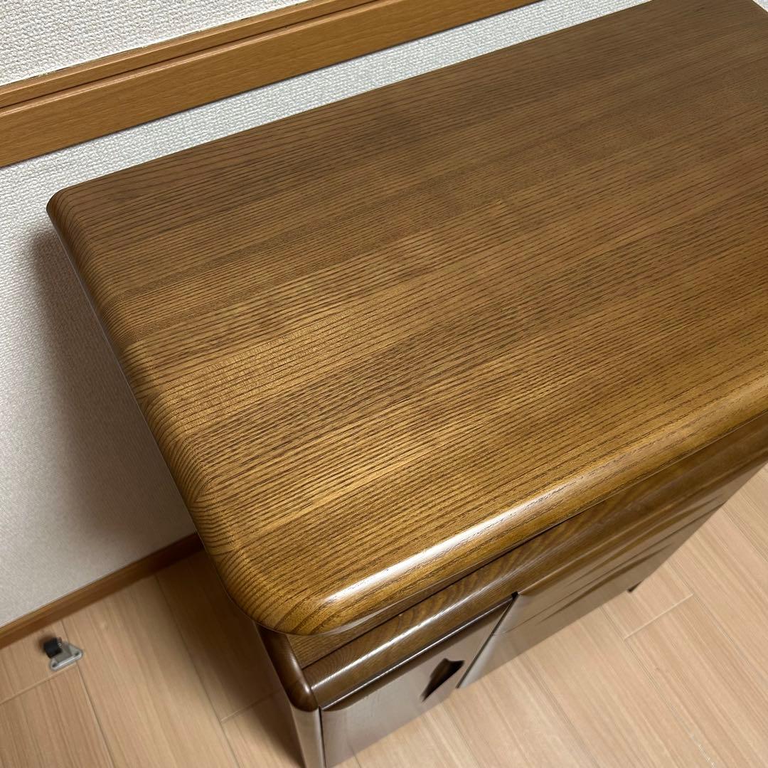 カリモク家具 電話台 FAX台 コンセント付き　karimoku 高級家具