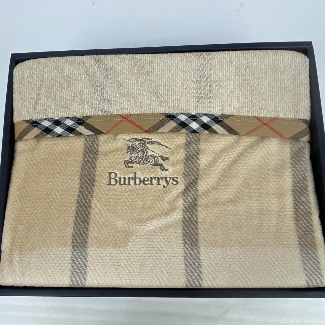 新品未使用】BURBERRY バーバリー 2way 綿毛布 パイルブランケット