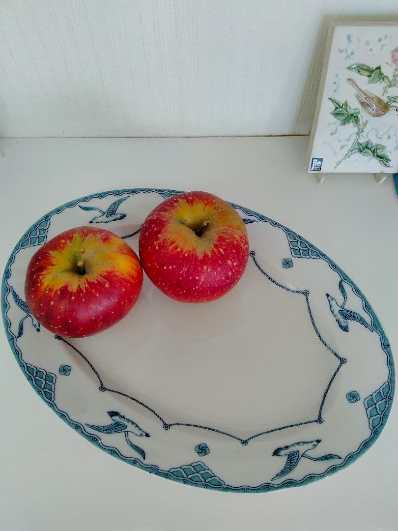 オーレスンド グスタフスベリ かもめ アンティーク オーバル皿 大