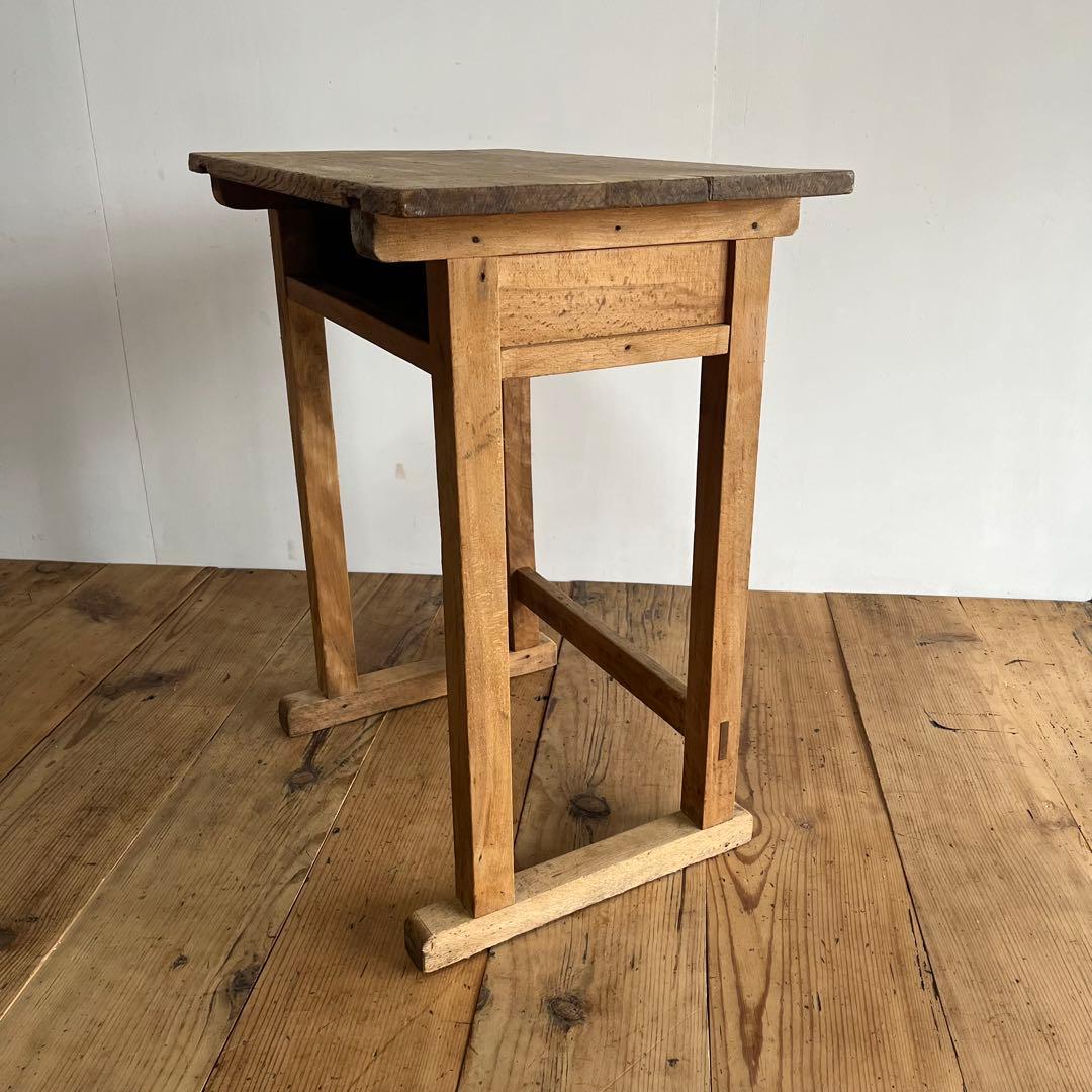 アンティーク サイドテーブル シャビー 無垢材 希少 z801