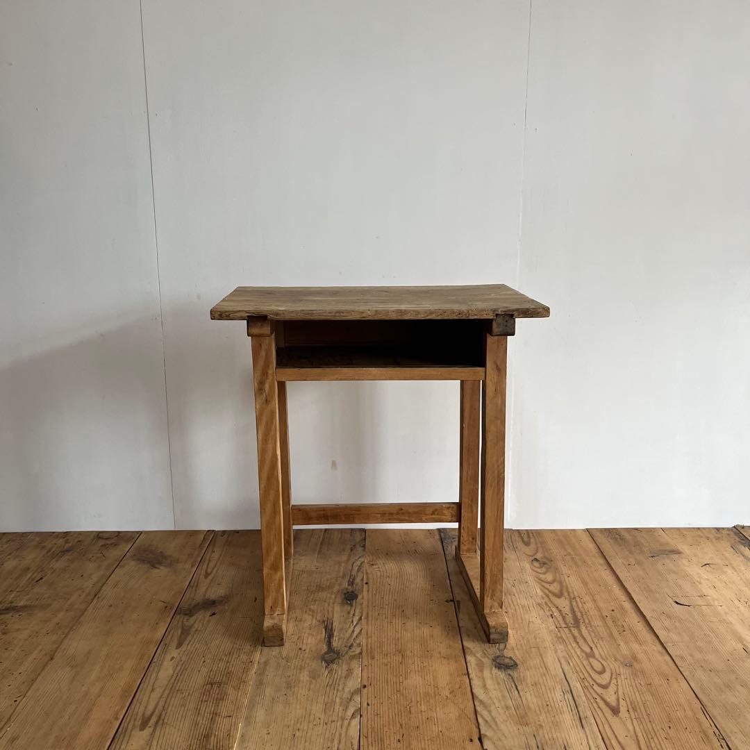 アンティーク サイドテーブル シャビー 無垢材 希少 z801