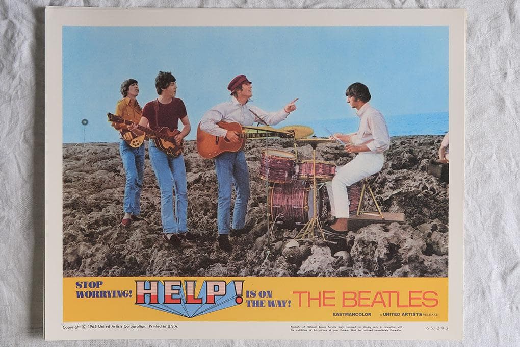 ビートルズ HELP! 4人はアイドル スチールプリント 8枚セット