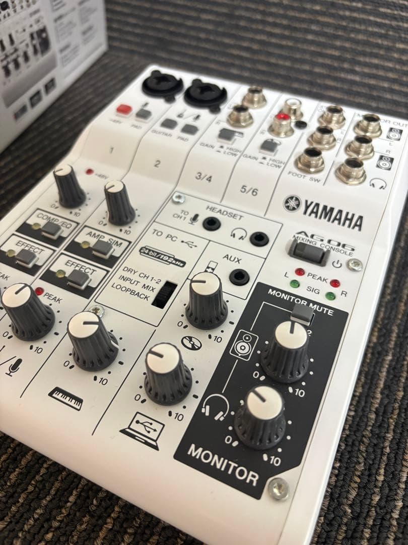 YAMAHAヤマハ AG06 MIXING CONSOLE　美品　ミキサー