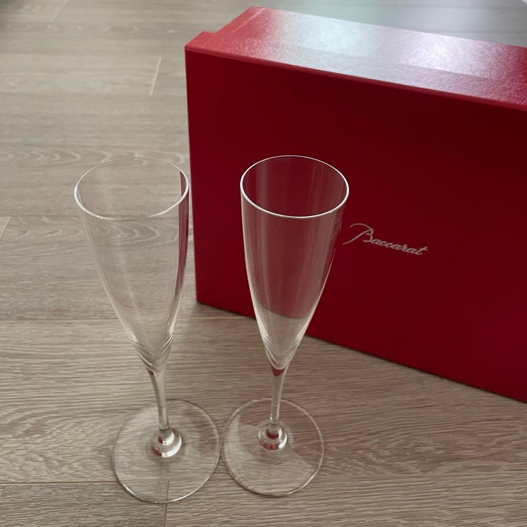 バカラシャンパングラス2脚セット