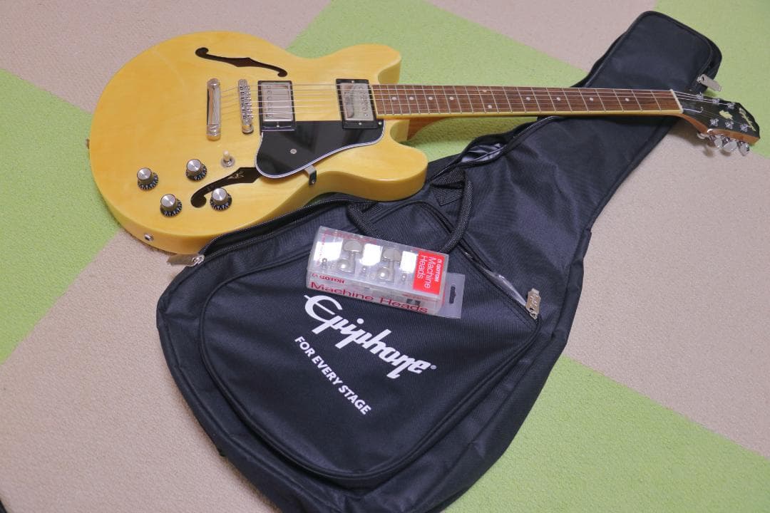 Epiphone ES339 Natural 中古美品 GOTOHロックペグ交換 - メルカリ