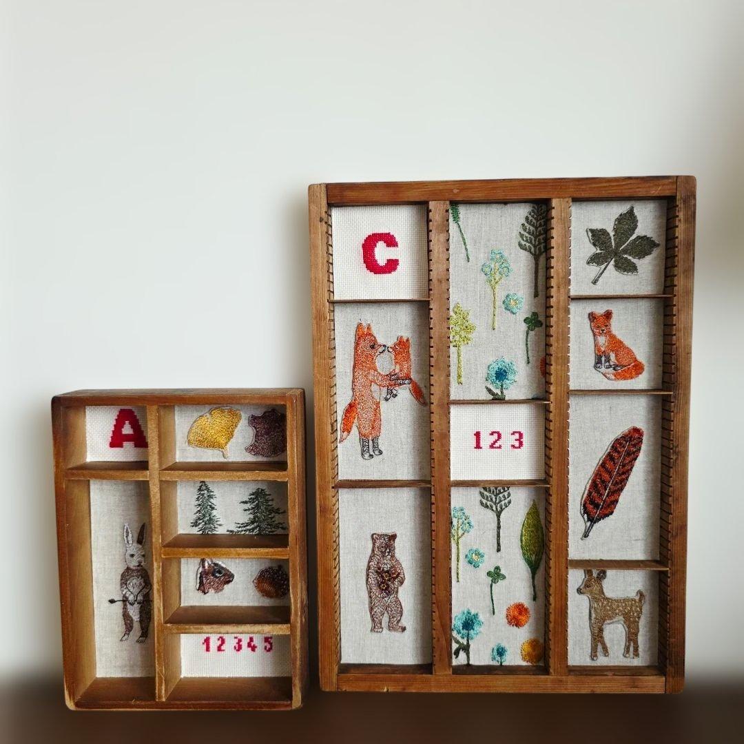 ❁ハンドメイドになります❁ Antique Art Tray Box