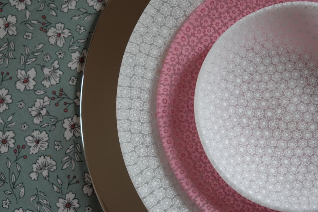 ミルフィオリ エルコーレモレッティ プレート 作家 黒木国昭/藤田喬平/田子美紀