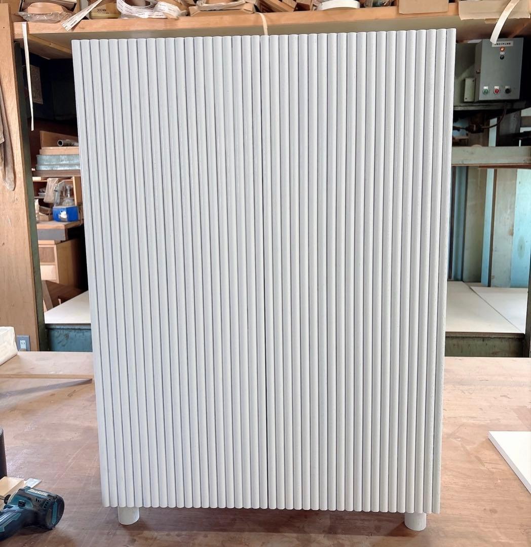 新品完成品 海外風キャビネット シェルフ ラック ホワイト