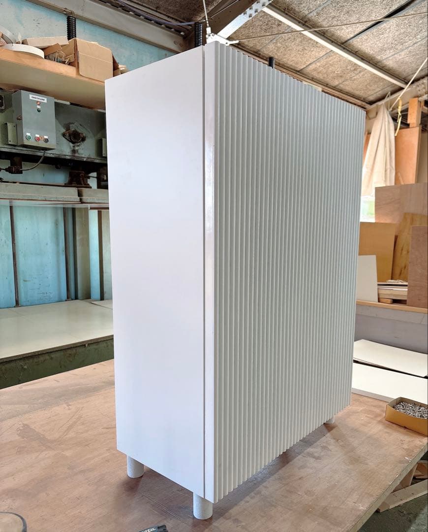 新品完成品 海外風キャビネット シェルフ ラック ホワイト