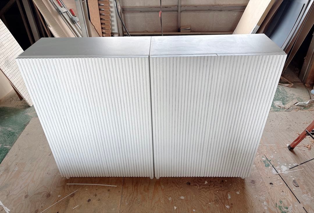 新品完成品 海外風キャビネット シェルフ ラック ホワイト