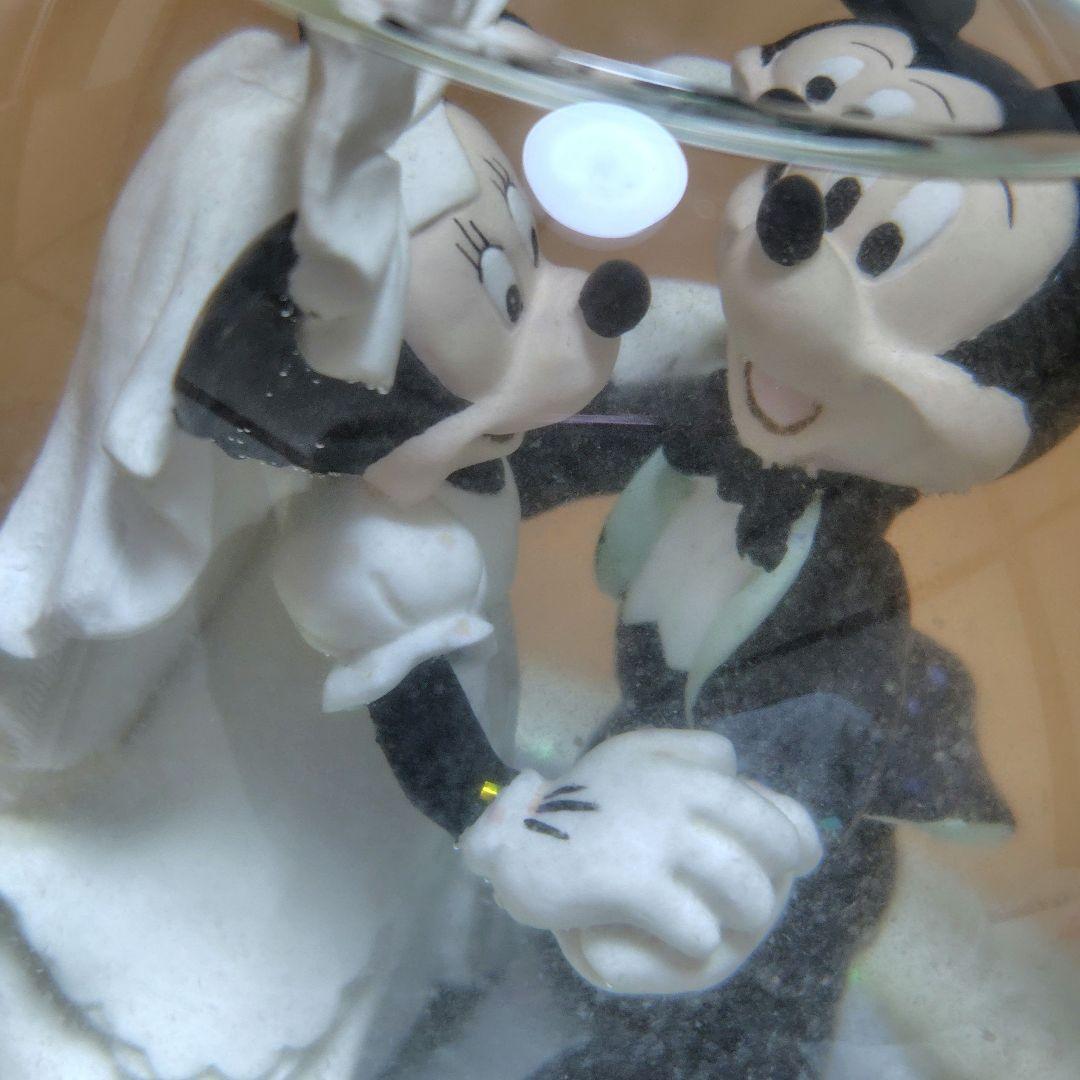 ディズニー ウェディング スノードーム オルゴール - メルカリ