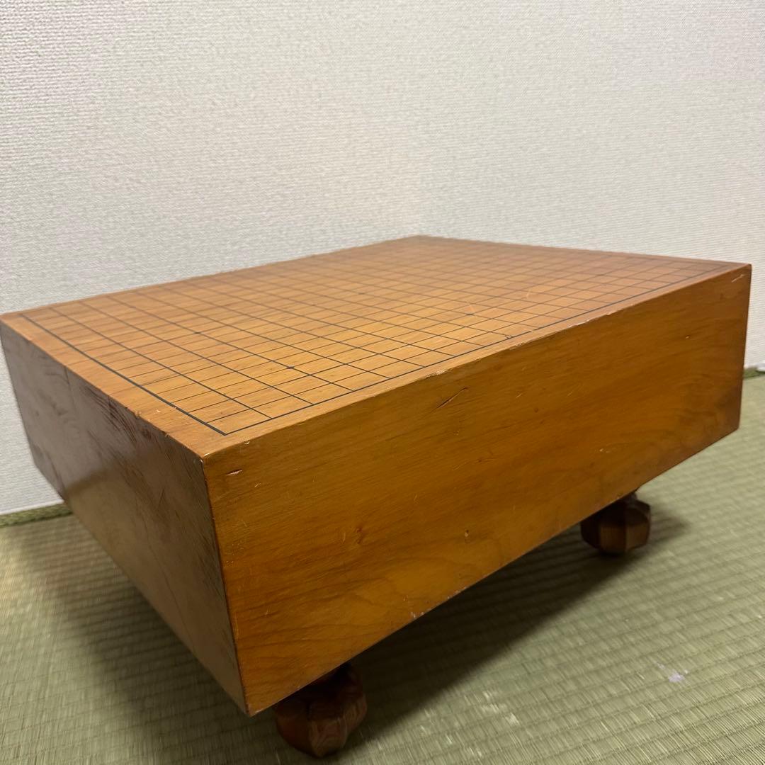 最高級】 本榧 一枚板 足付囲碁盤 4.8寸 黄金色・年輪