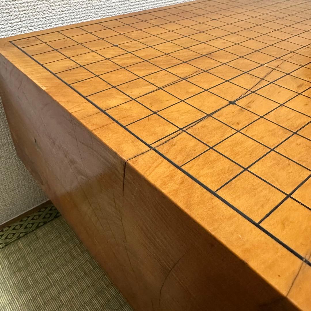 最高級】 本榧 一枚板 足付囲碁盤 4.8寸 黄金色・年輪