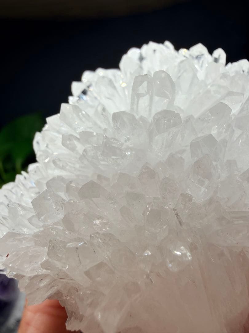 希少☆癒し系☆菊花水晶クラスター ☆キラキラ✨パワーストーン　置物