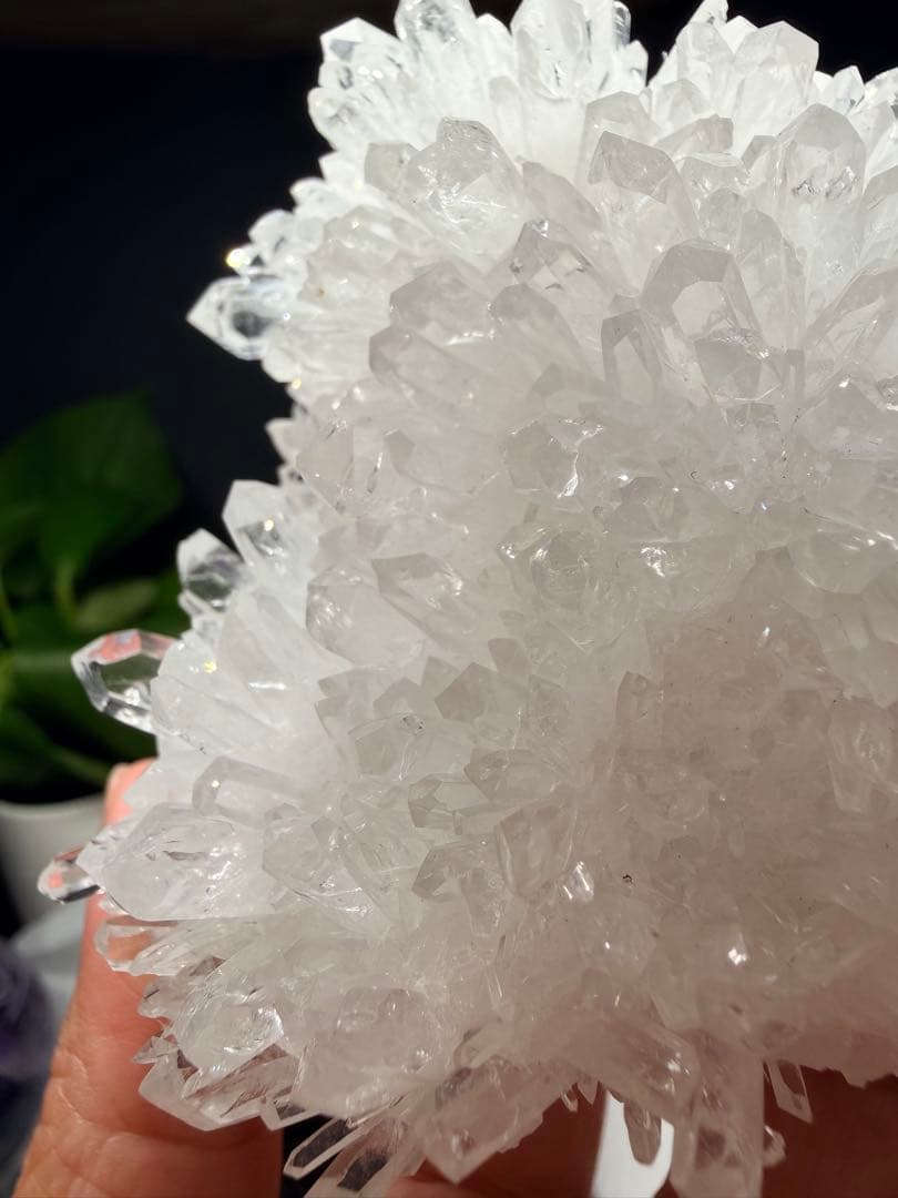 希少☆癒し系☆菊花水晶クラスター ☆キラキラ✨パワーストーン　置物