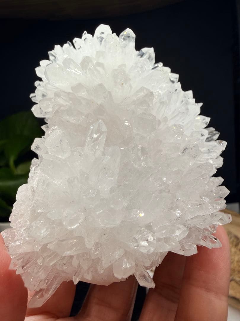 希少☆癒し系☆菊花水晶クラスター ☆キラキラ✨パワーストーン　置物