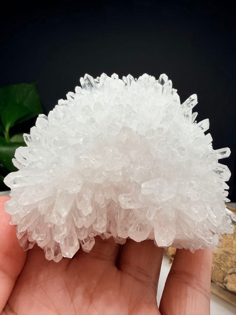 希少☆癒し系☆菊花水晶クラスター ☆キラキラ✨パワーストーン　置物