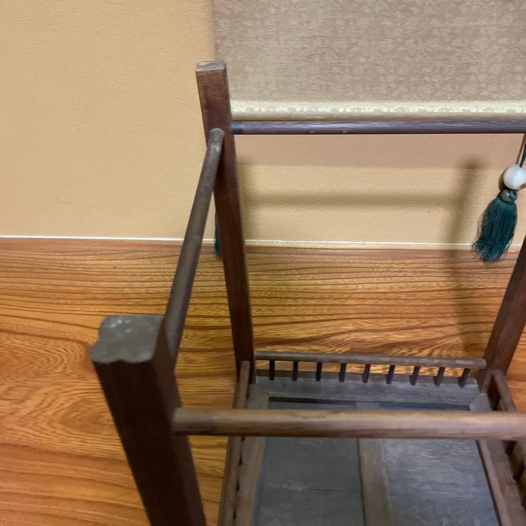 【唐木】懸崖1.1尺 盆栽台 黒檀 ビンテージ品 高卓(こうしょく)やや低くめ