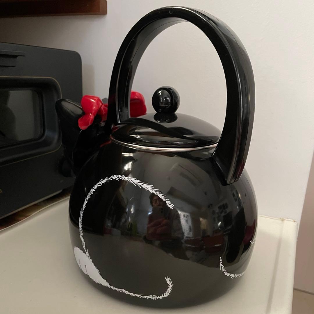 ☆未使用•レア☆ホイッスルケトル 猫型笛吹やかん/タキシードキャット☆