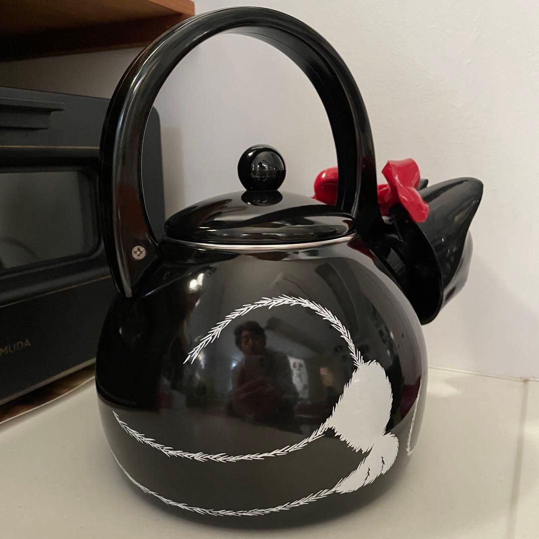 ☆未使用•レア☆ホイッスルケトル 猫型笛吹やかん/タキシードキャット☆