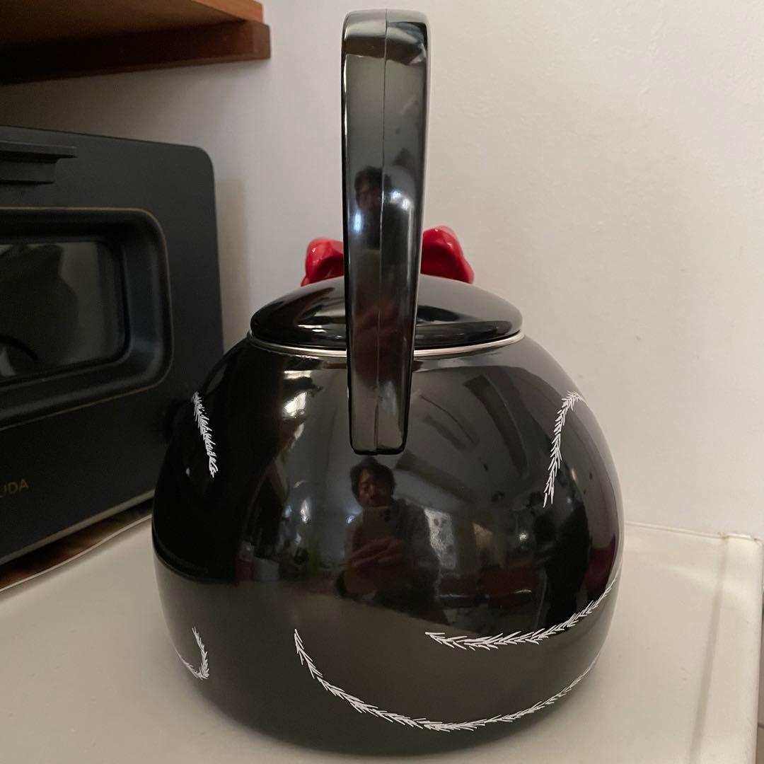 ☆未使用•レア☆ホイッスルケトル 猫型笛吹やかん/タキシードキャット☆