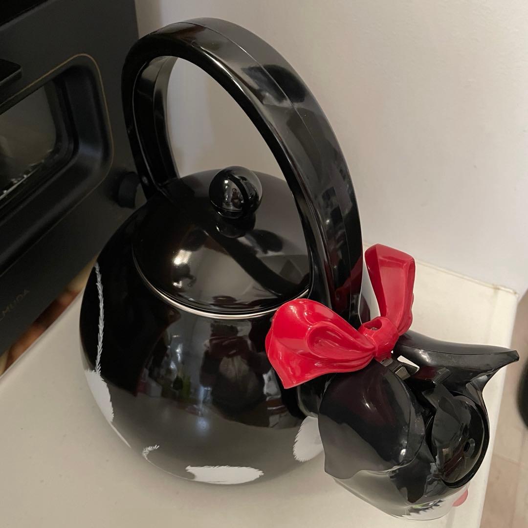 ☆未使用•レア☆ホイッスルケトル 猫型笛吹やかん/タキシードキャット☆