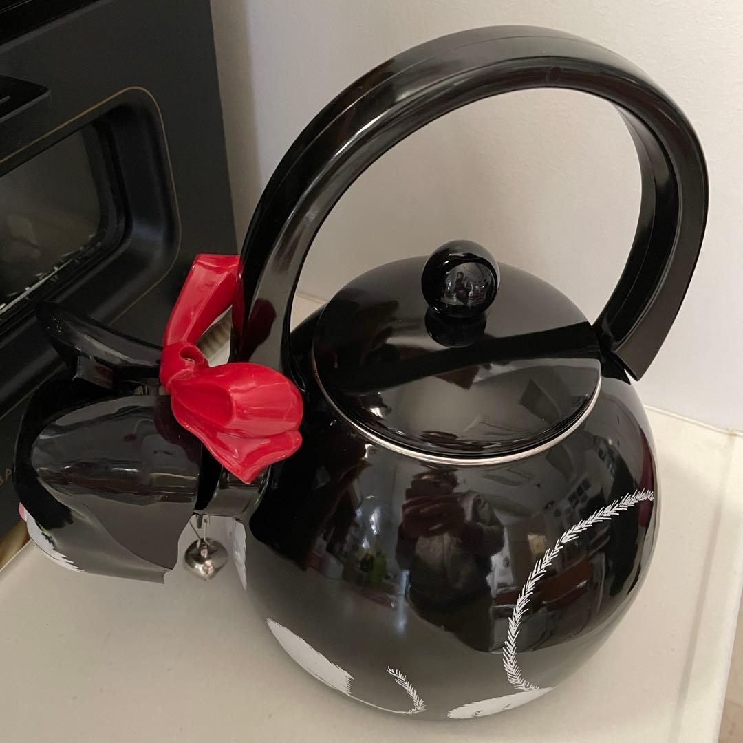 ☆未使用•レア☆ホイッスルケトル 猫型笛吹やかん/タキシードキャット☆