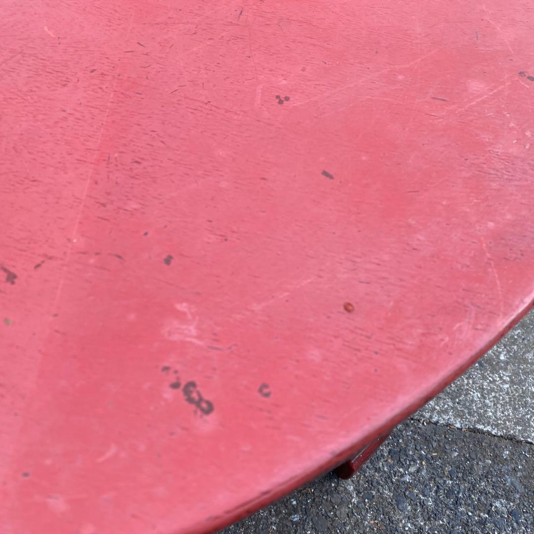 朱色　円形座卓 丸座卓　ちゃぶ台　75cm