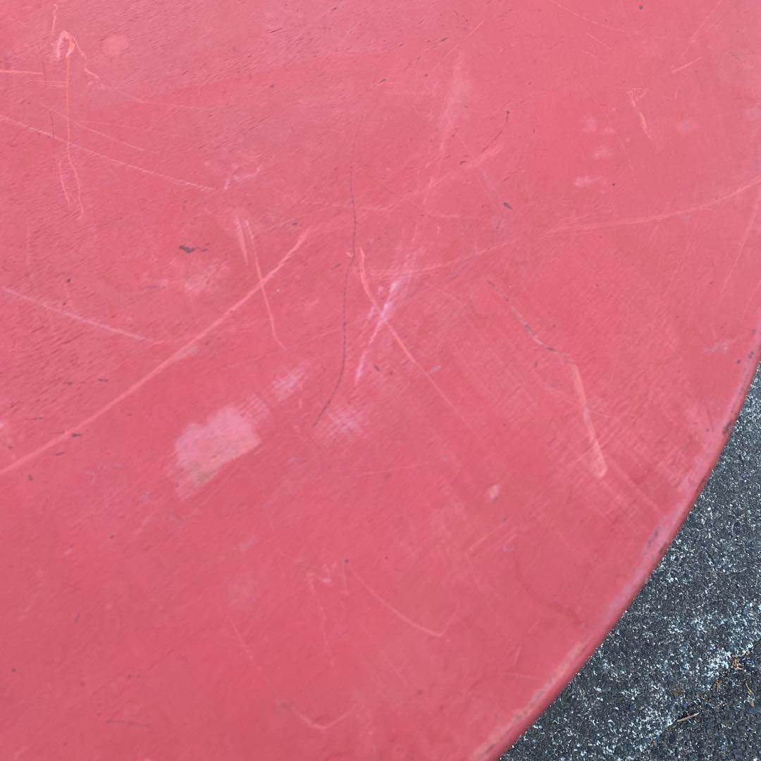 朱色　円形座卓 丸座卓　ちゃぶ台　75cm