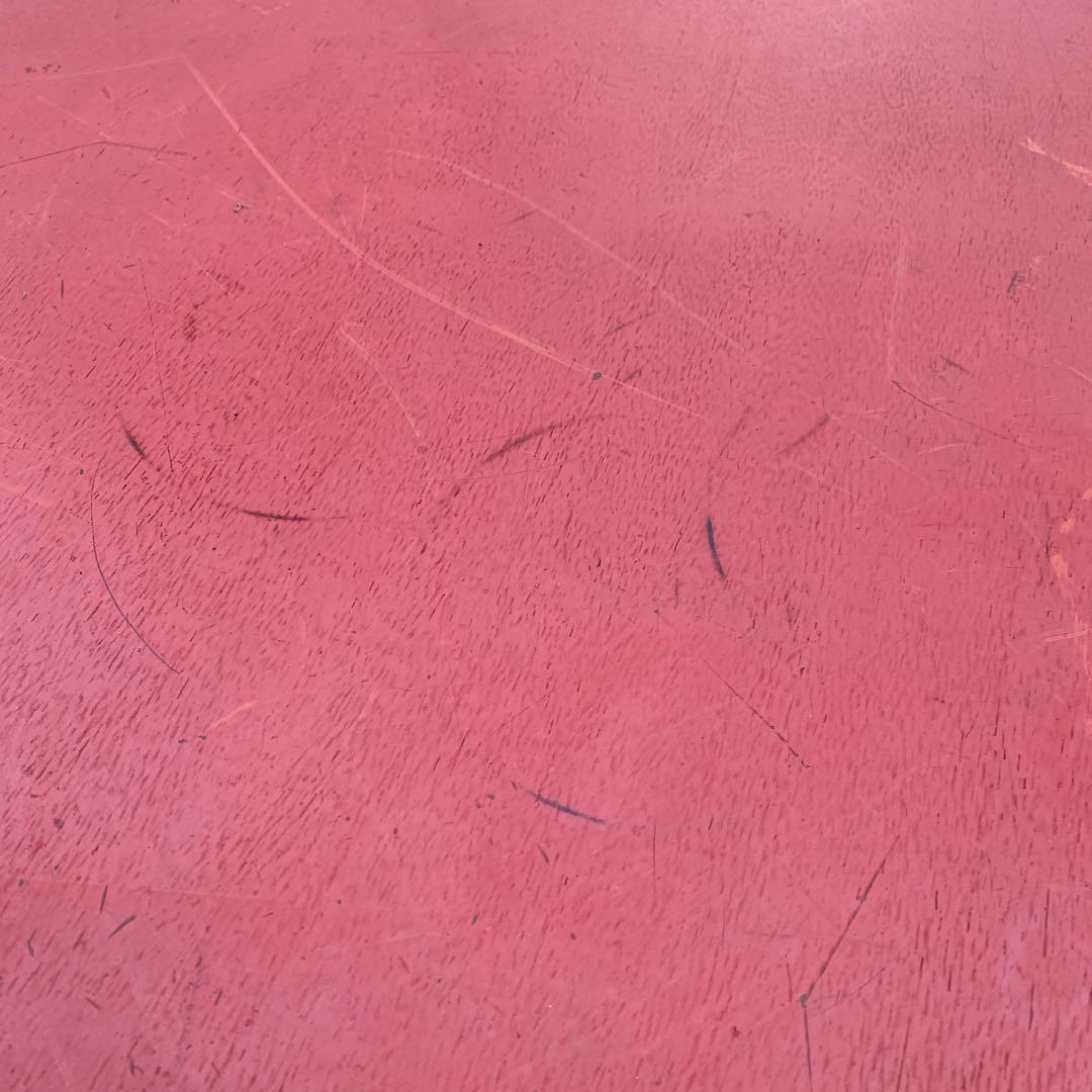 朱色　円形座卓 丸座卓　ちゃぶ台　75cm