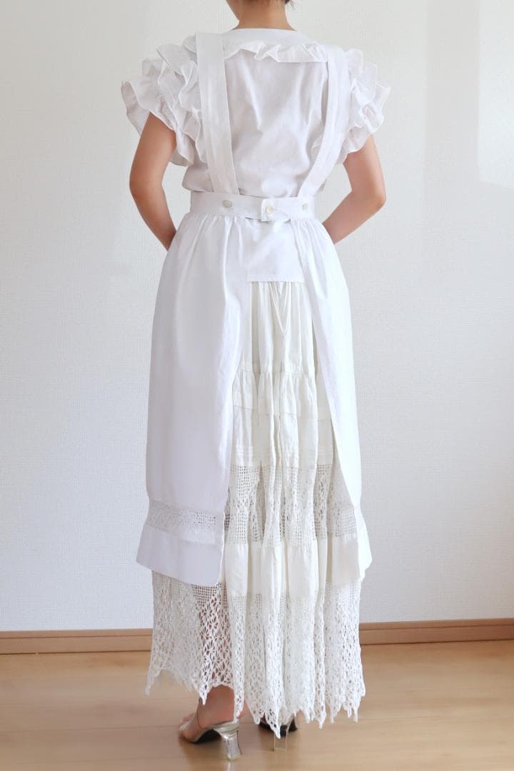 1900年代フランスのアンティークエプロン