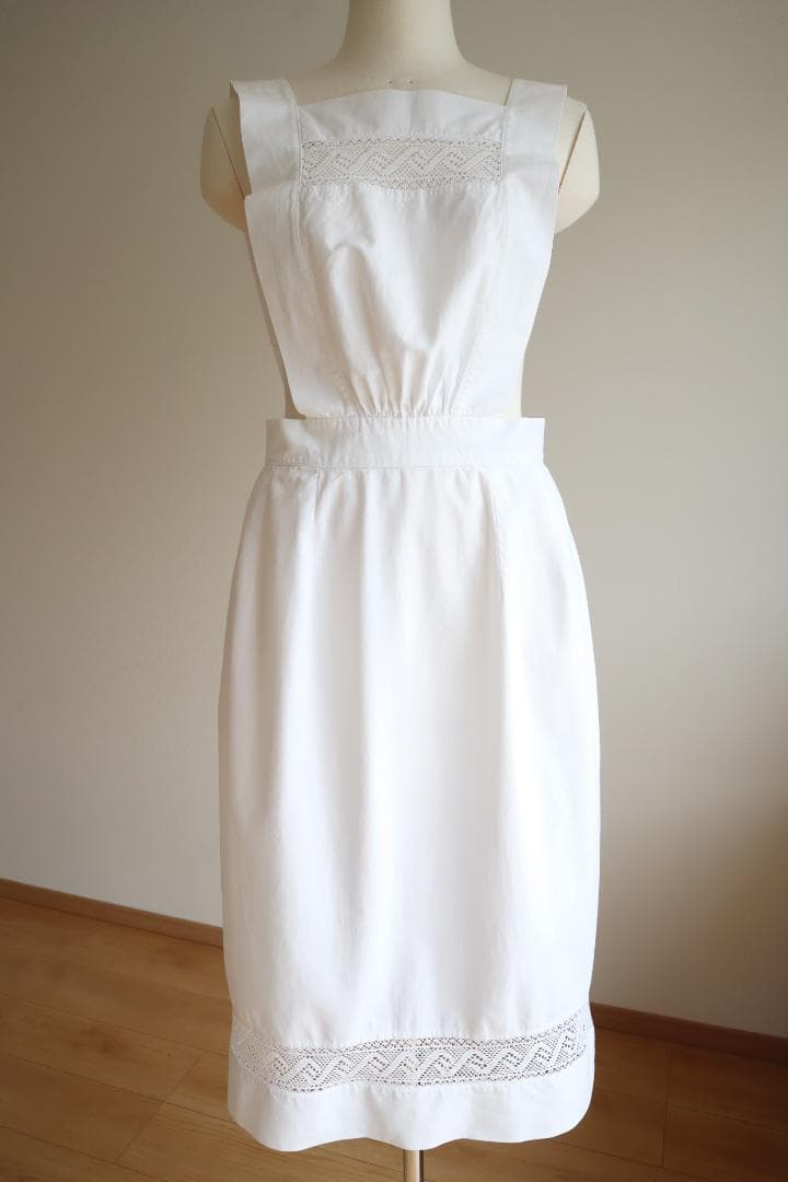 1900年代フランスのアンティークエプロン